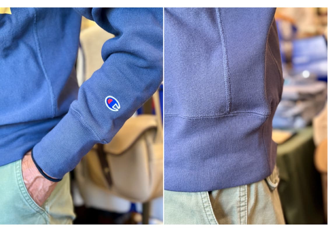 [L] 챔피온 재팬 리버스 위브 VENICE 크루넥 스웻셔츠 다크네이비 상품이미지4