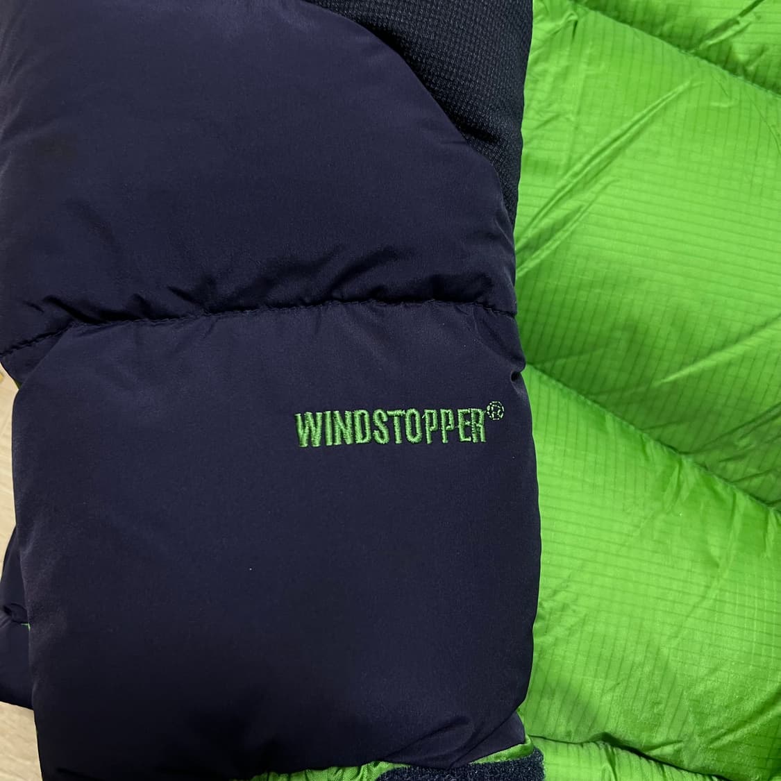 K2 윈드스토퍼 아웃도어 덕다운 800 패딩 점퍼 [라임] L/100 상품이미지5