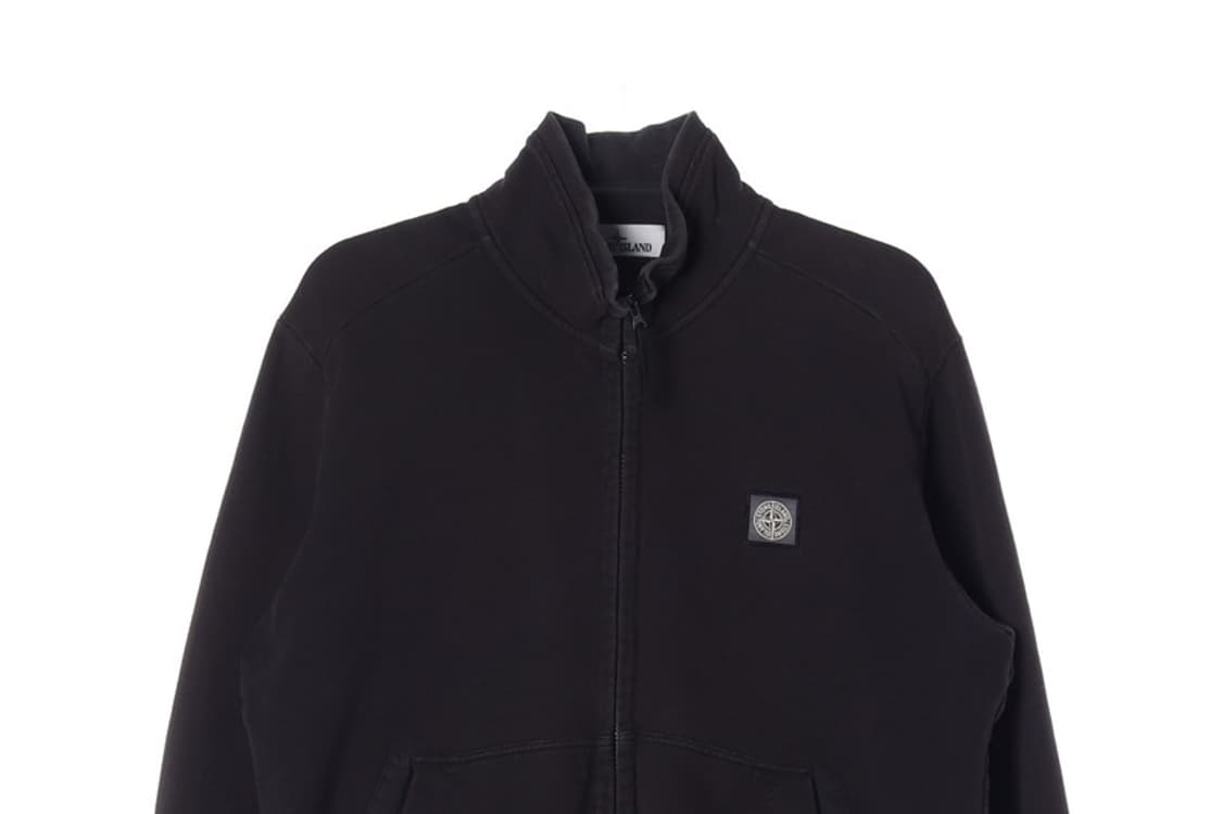 스톤아일랜드 블랙 집업 스웻 자켓 XL 상품이미지3