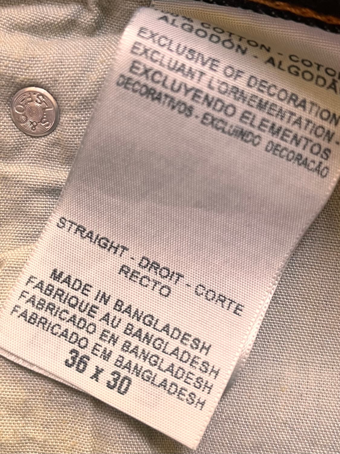 리바이스 시그니처 데님팬츠 36 X 30 상품이미지5