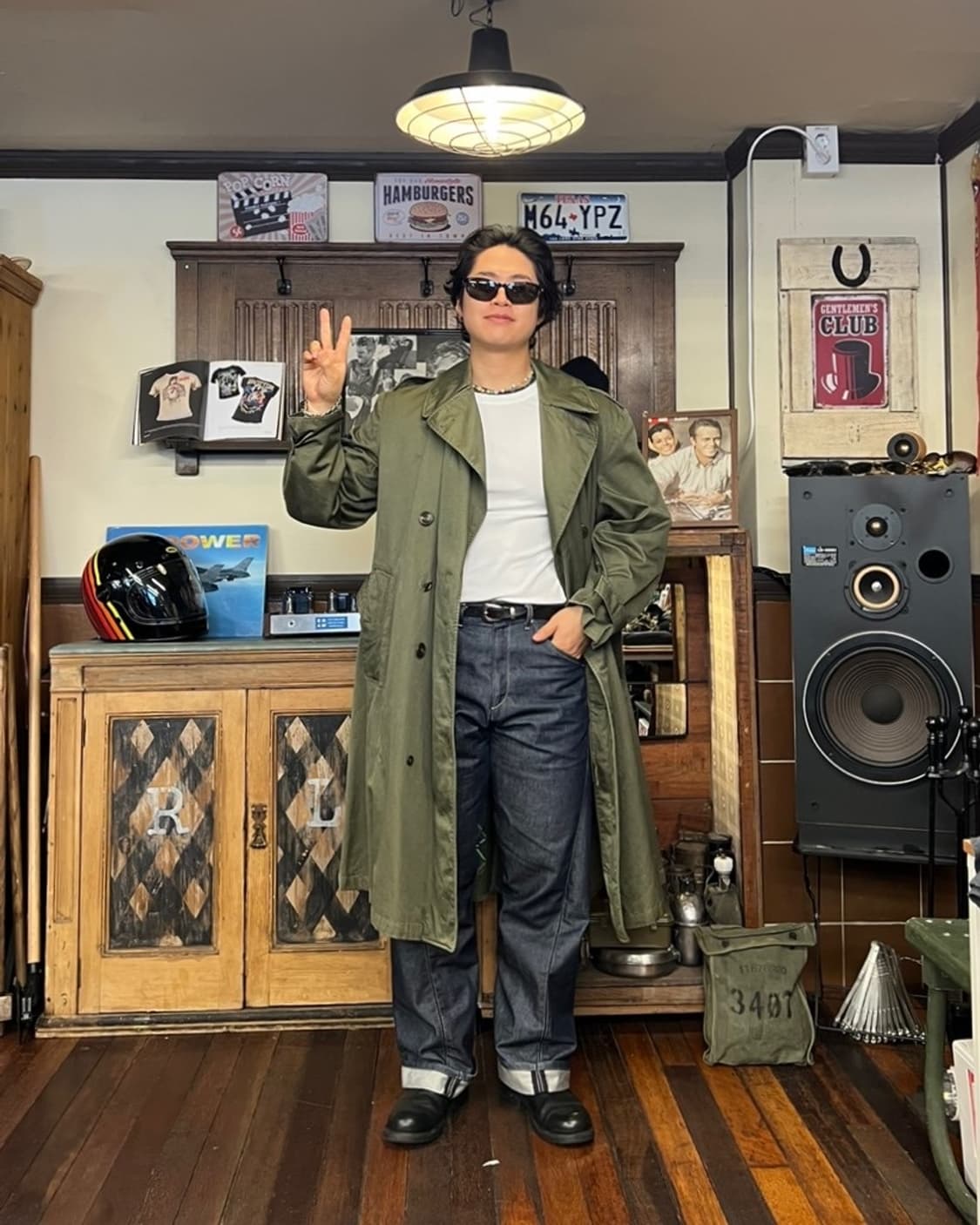 미군 오리지널 장교 트렌치 코트(Officer Coat) L-R Size 상품이미지4