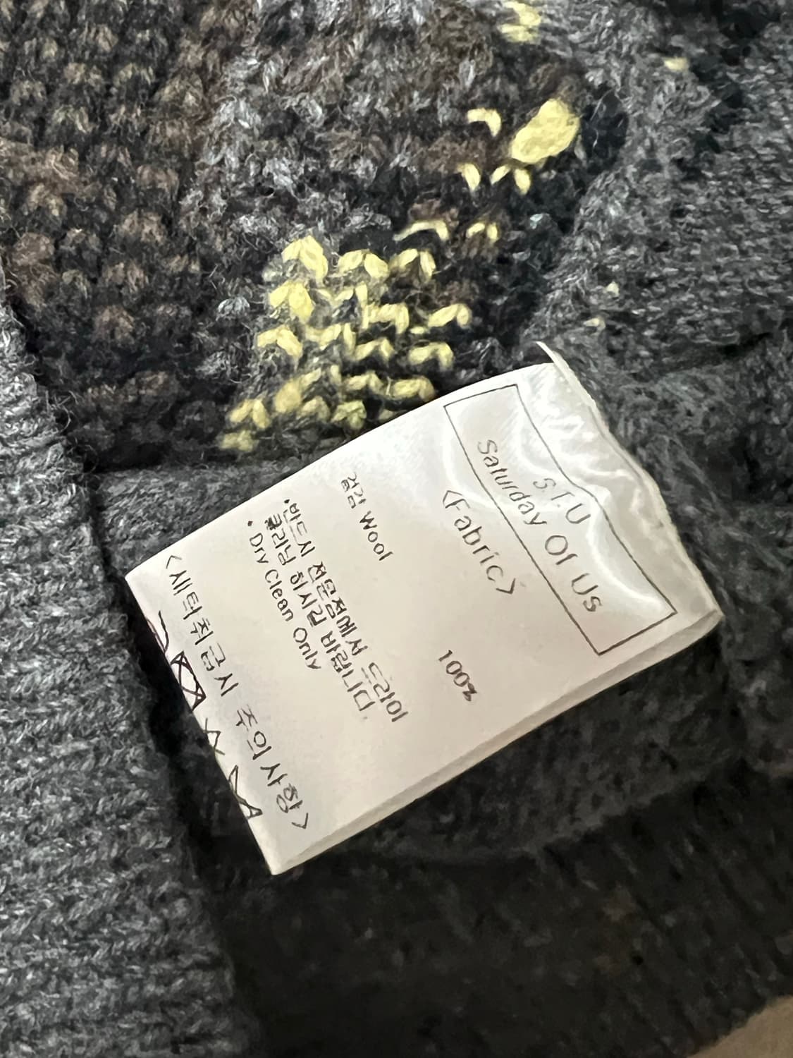 stu 프린팅 니트 그레이 (m) 상품이미지3