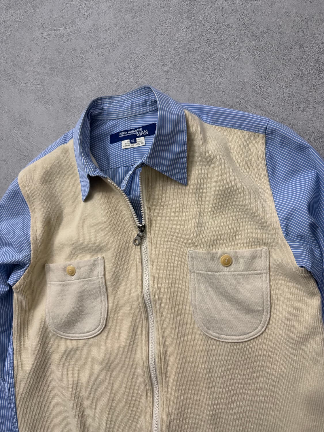 준야와타나베 16FW 스트라이프 니트패널셔츠 상품이미지4