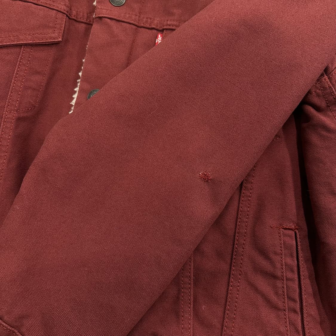 리바이스 타입 3 쉐르파 트러커 자켓 레드 S 상품이미지8