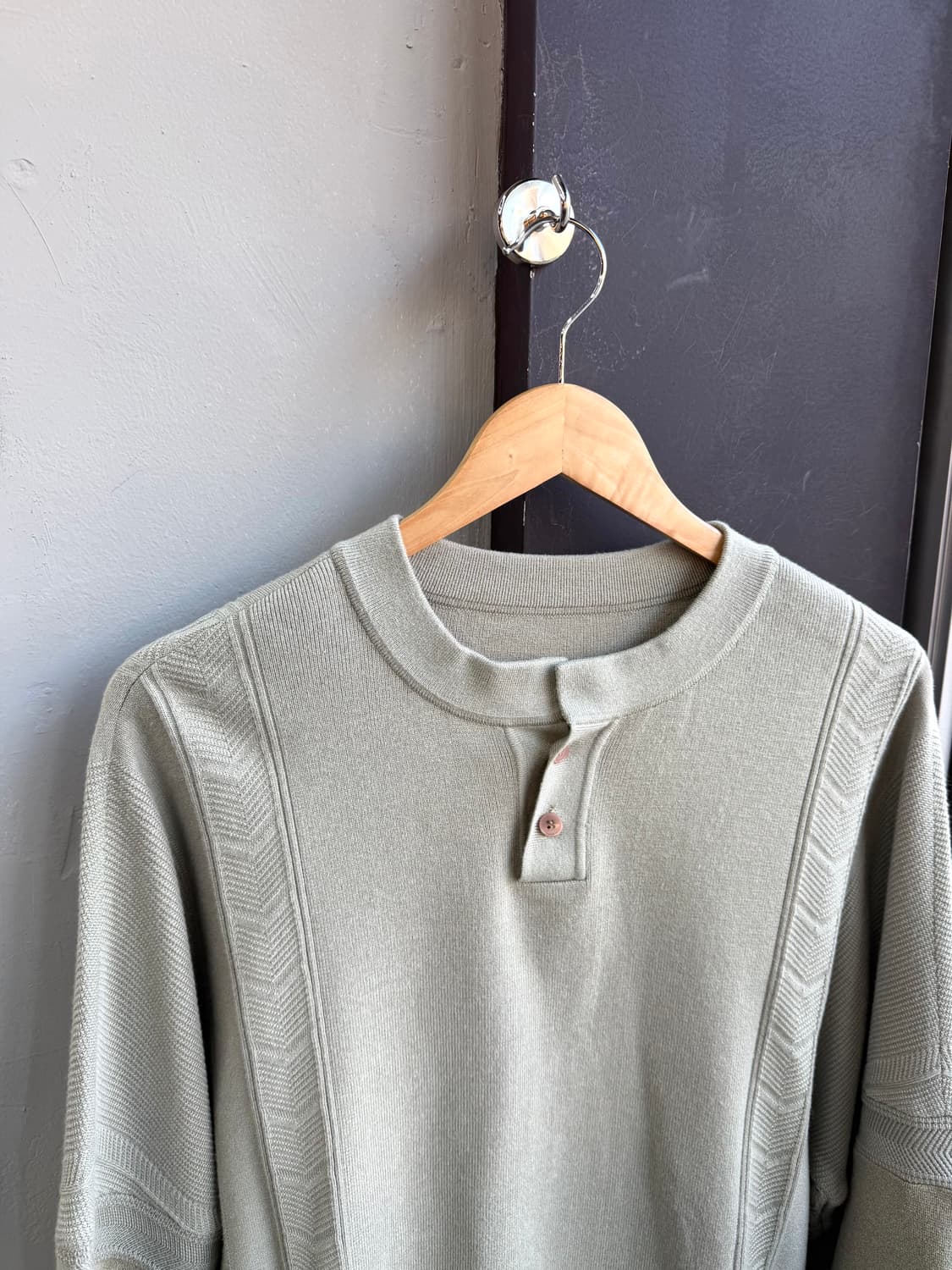 105/ 시스템옴므 21FW 쿼터하프 니트 상품이미지4