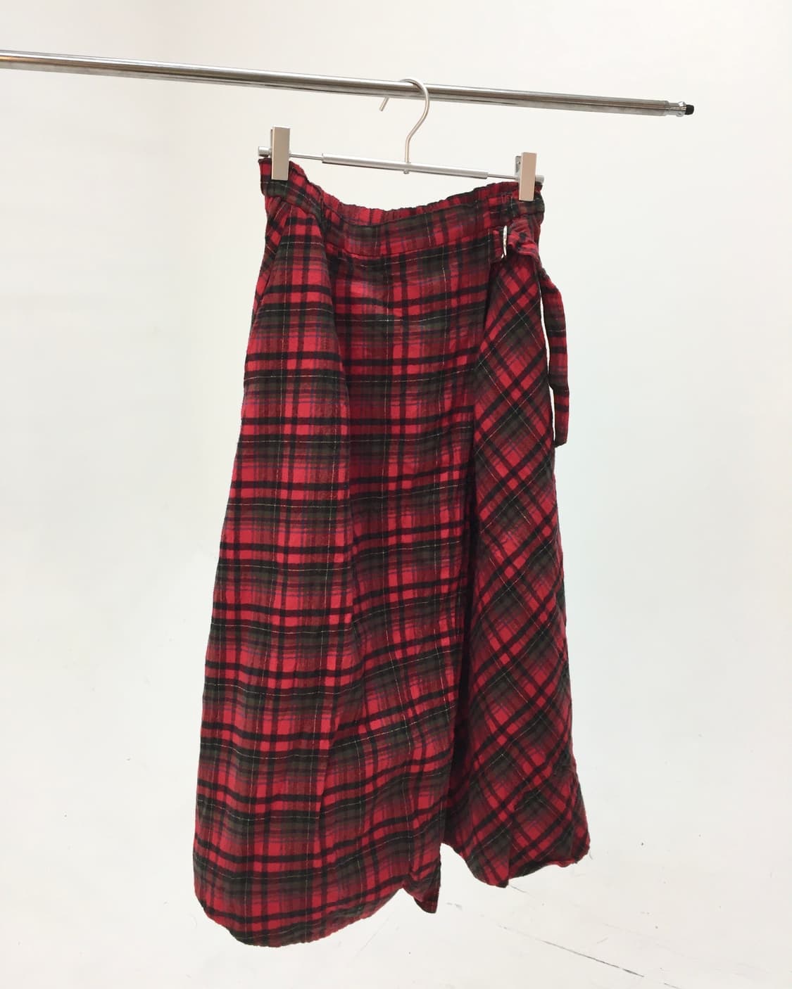 Red Pleated Long Skirt 상품이미지7