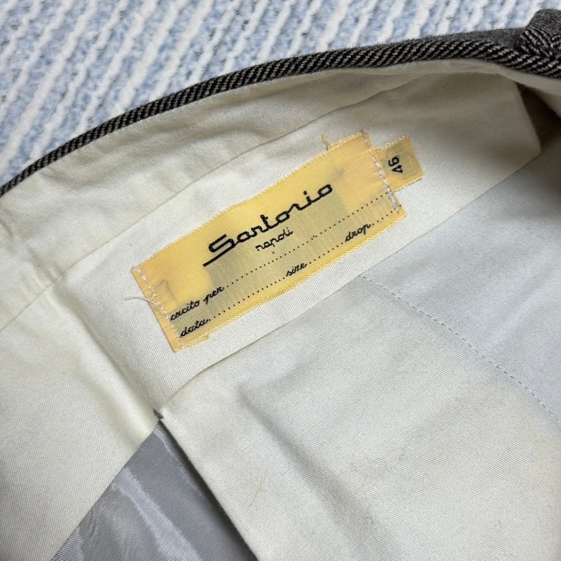 Sartorio Napoli 라이트브라운 헤링본 트라우저 46 상품이미지6