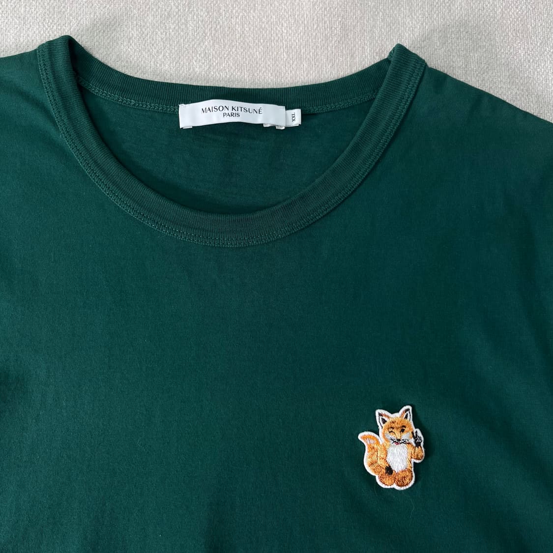 105 메종키츠네 올라잇 폭스패치 반팔 티셔츠 상품이미지2