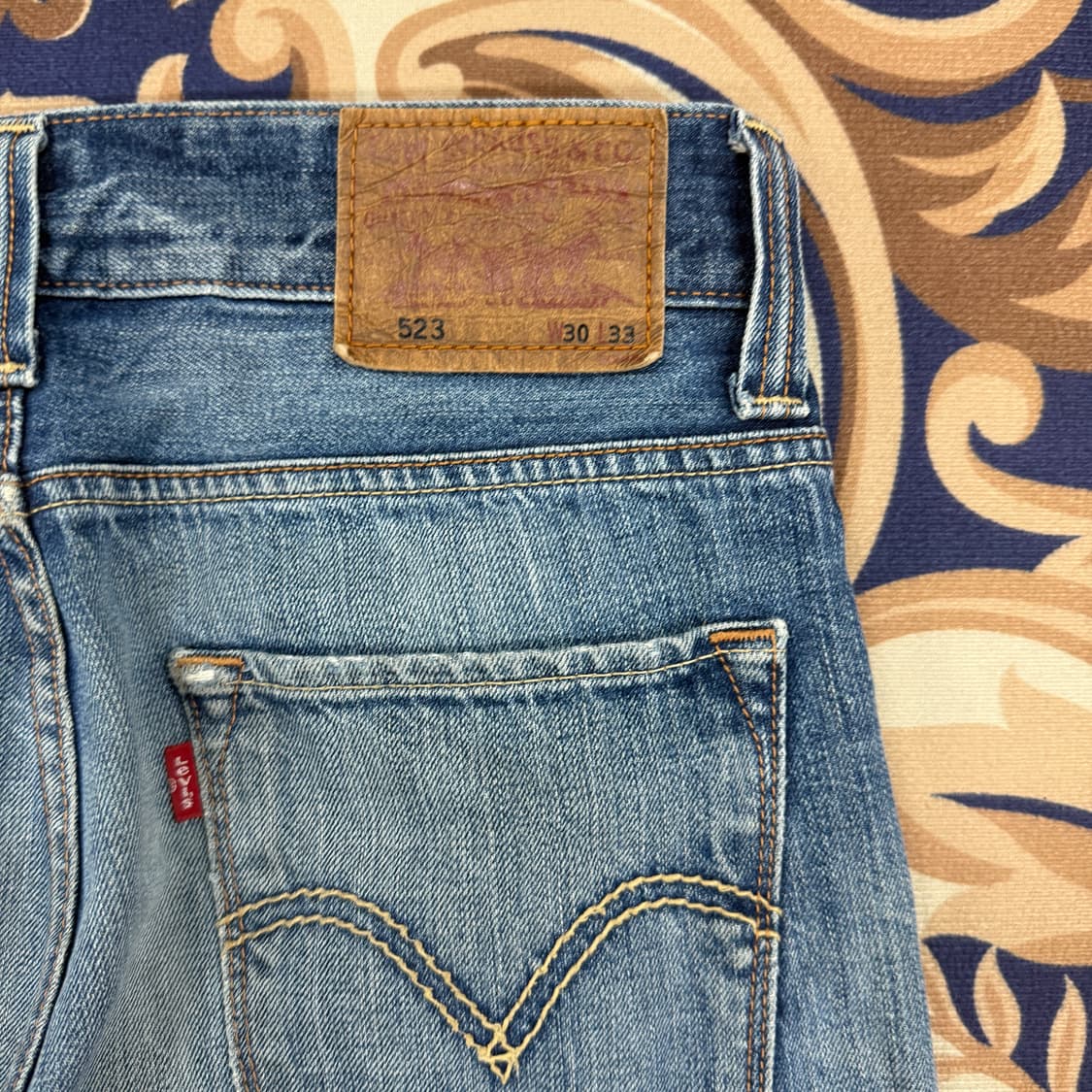 (30)리바이스 Levis 523 워싱 데님팬츠 상품이미지2