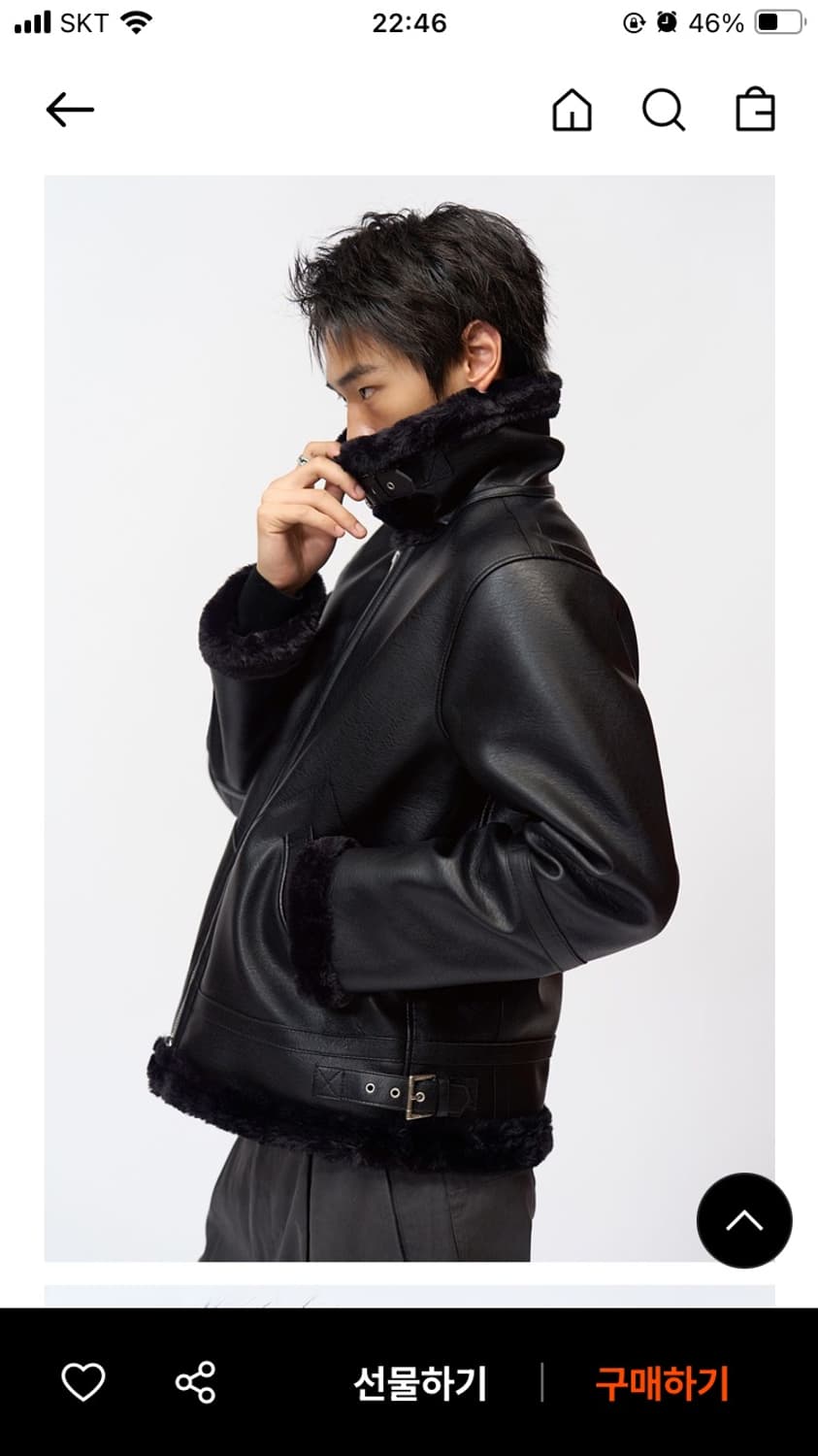 도프제이슨 솔리드 무톤 자켓 여자사이즈 1회 착용 상품이미지4