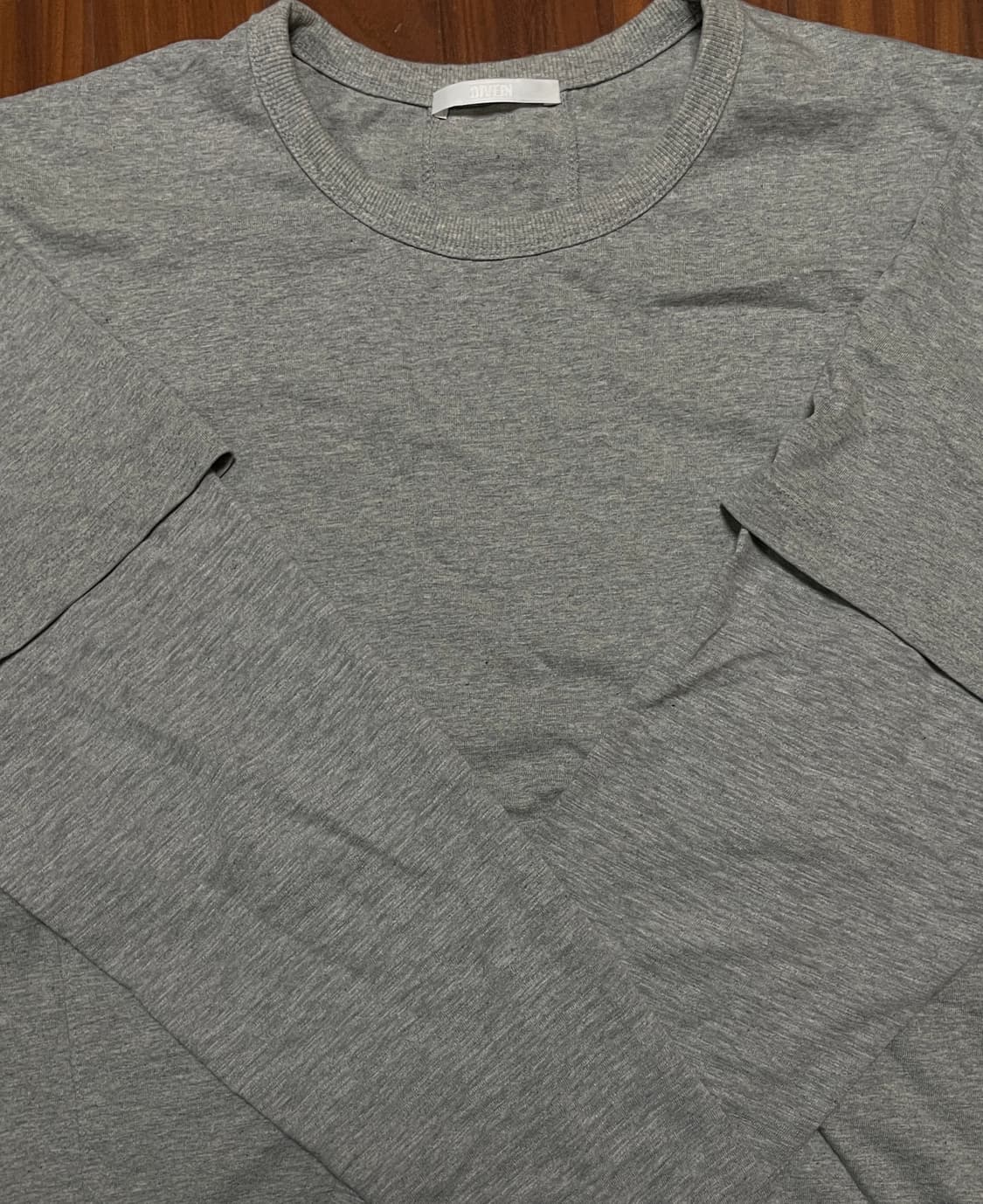 레이어 롱 슬리브 멜란지 그레이 상품이미지3