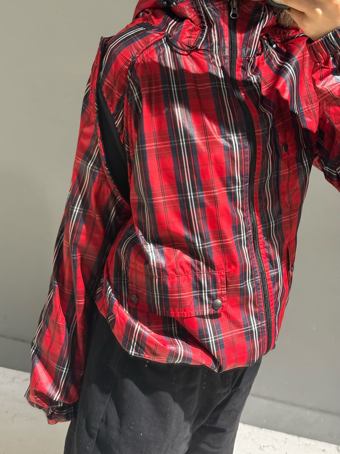 check pattern transform windbreaker  상품이미지5