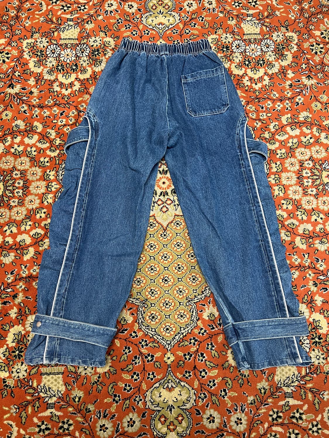 [1] rsc 알에스씨 스트랩 사이드 wrinkle 데님 팬츠 상품이미지3