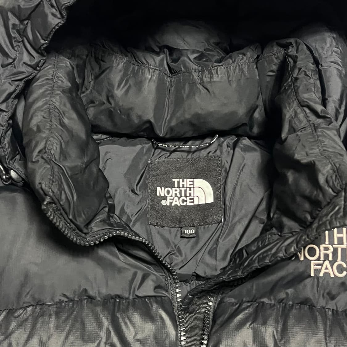 100 노스페이스 눕시 700 구스다운 후드 패딩 상품이미지4