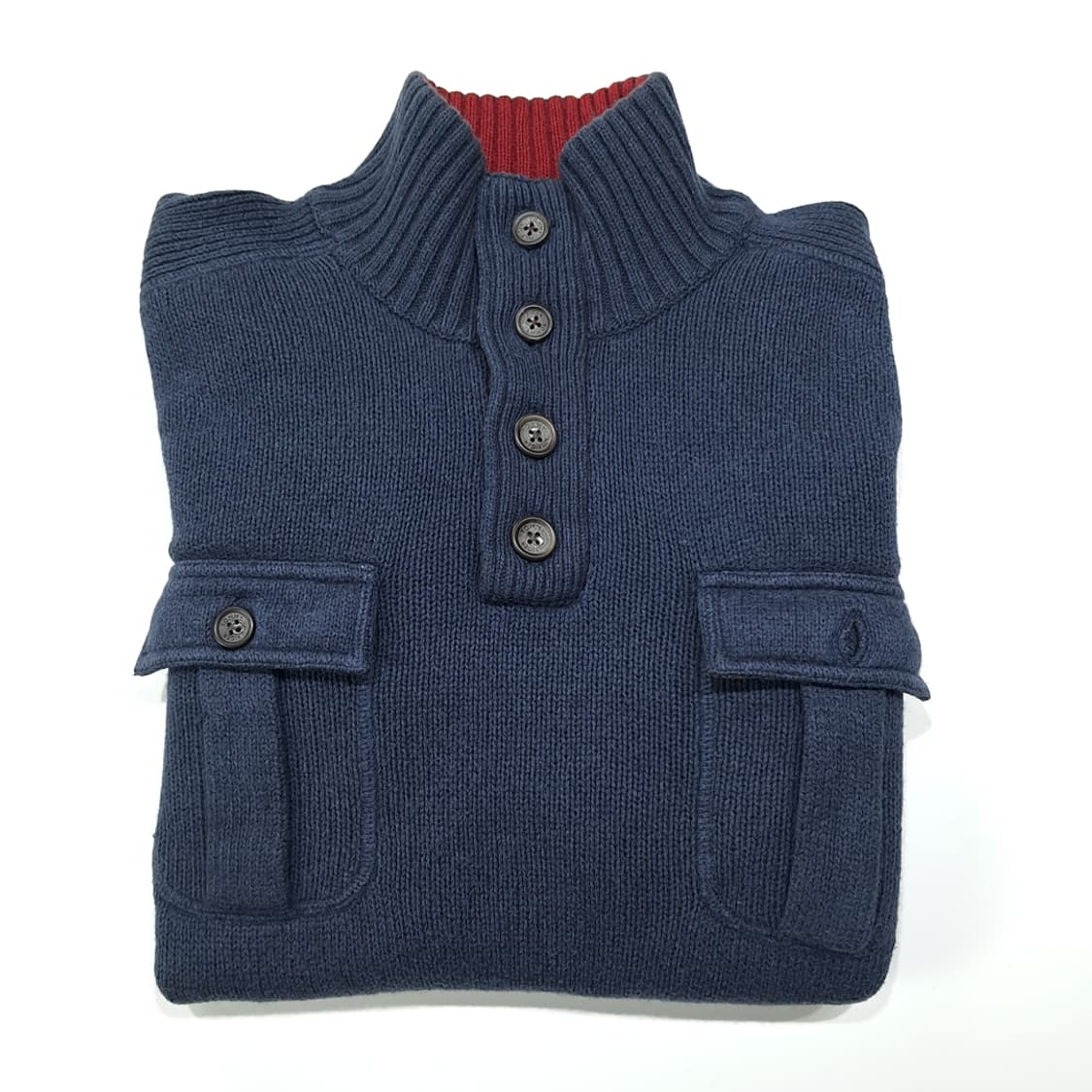 CL047 L 타미힐피거 유틸리티 투포켓 & 엘보우 패치 하프버튼 니트 상품이미지10