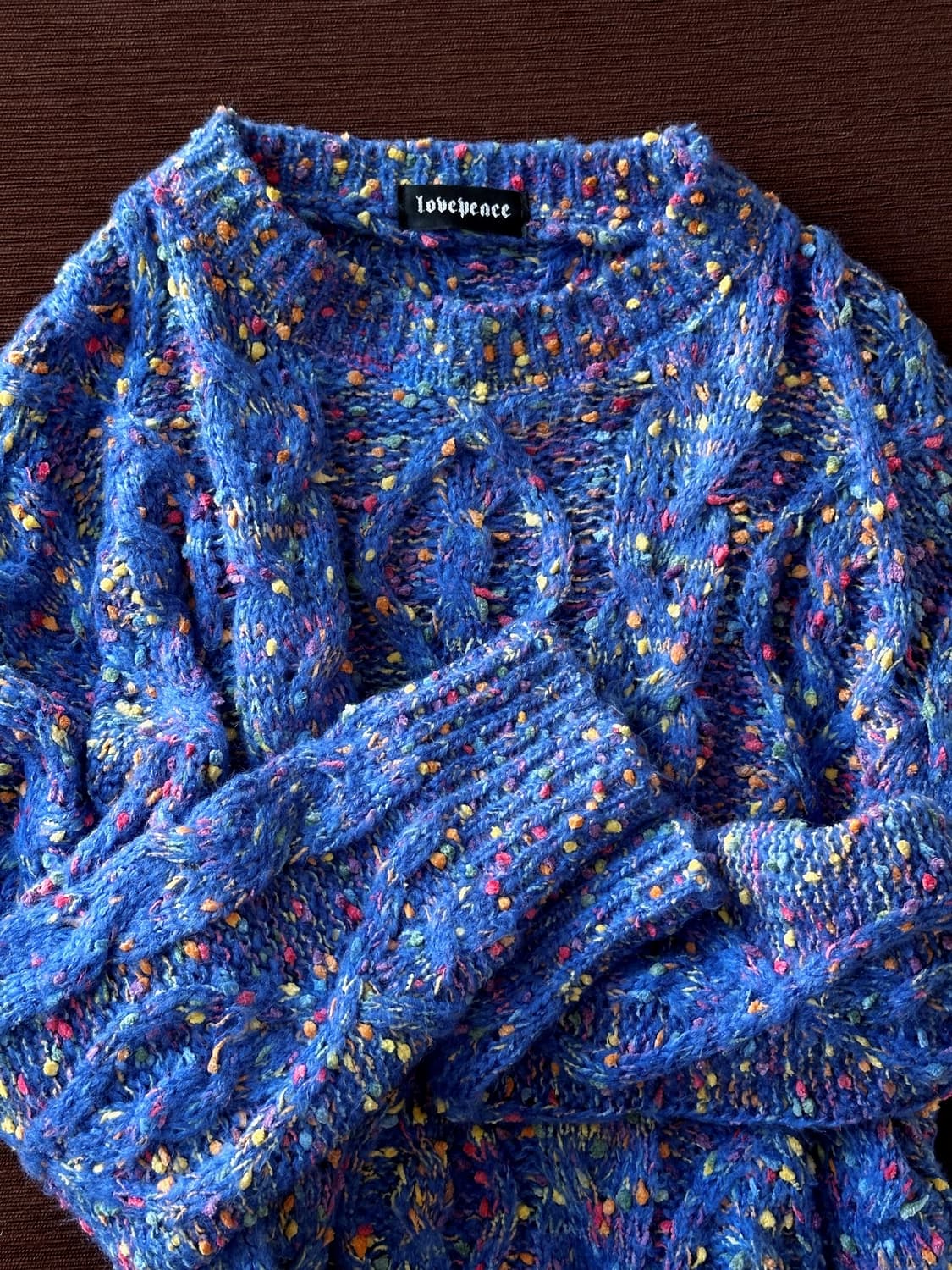 Soft touch sparkle design knit P/O 상품이미지2