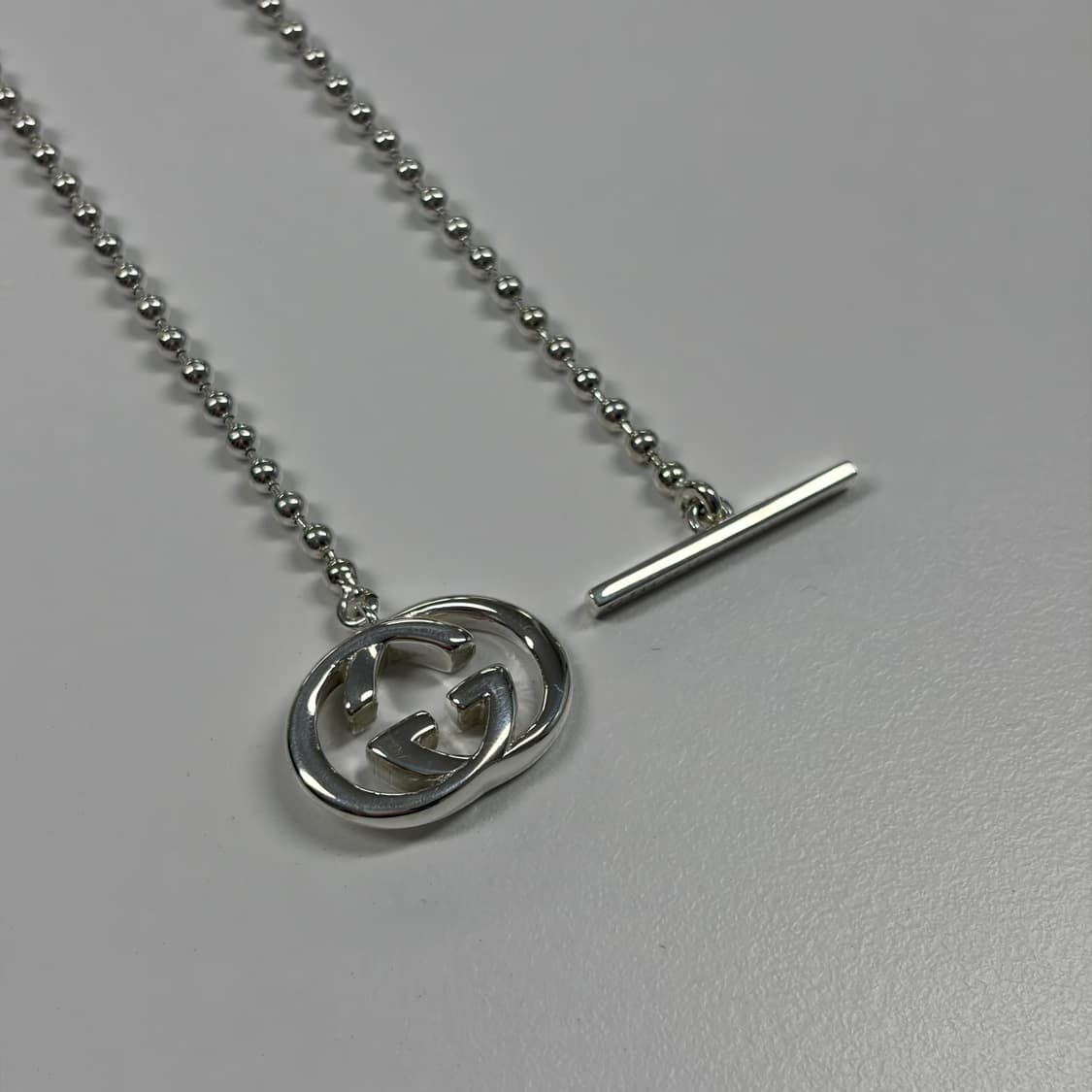 구찌 인터라킹 바 목걸이 상품이미지5