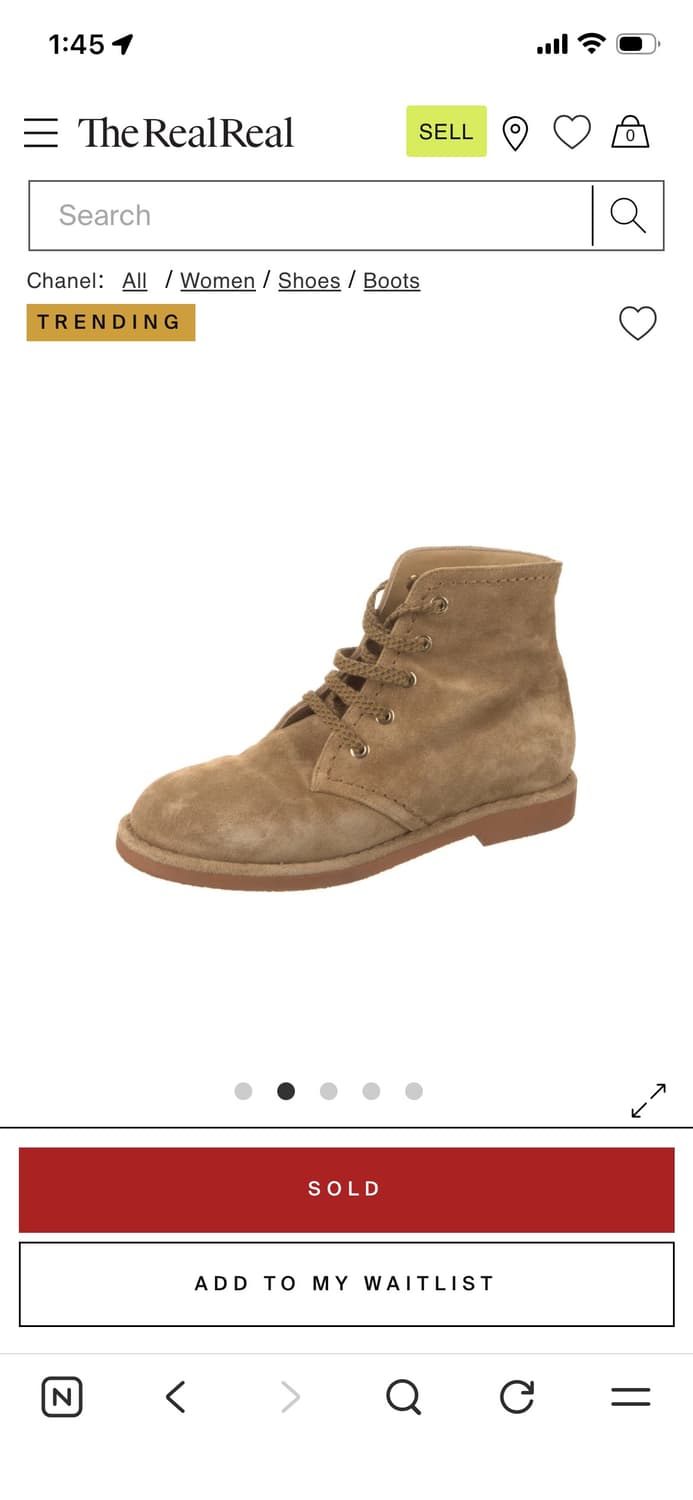 CHANEL 샤넬 스웨이드 부츠 36 (230) 상품이미지1