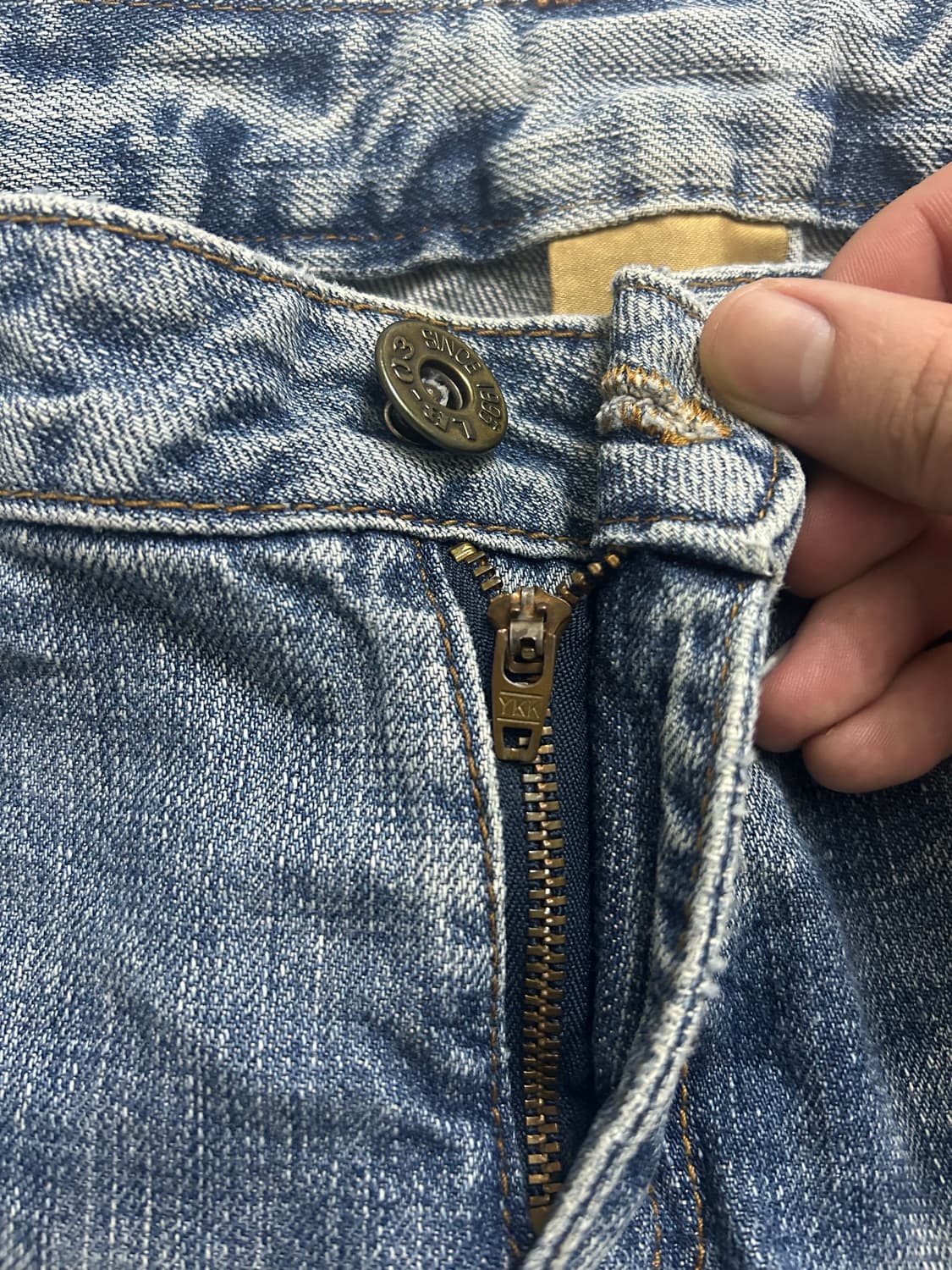 LB-03 빈티지 워싱 디스트레스드 데님 상품이미지6