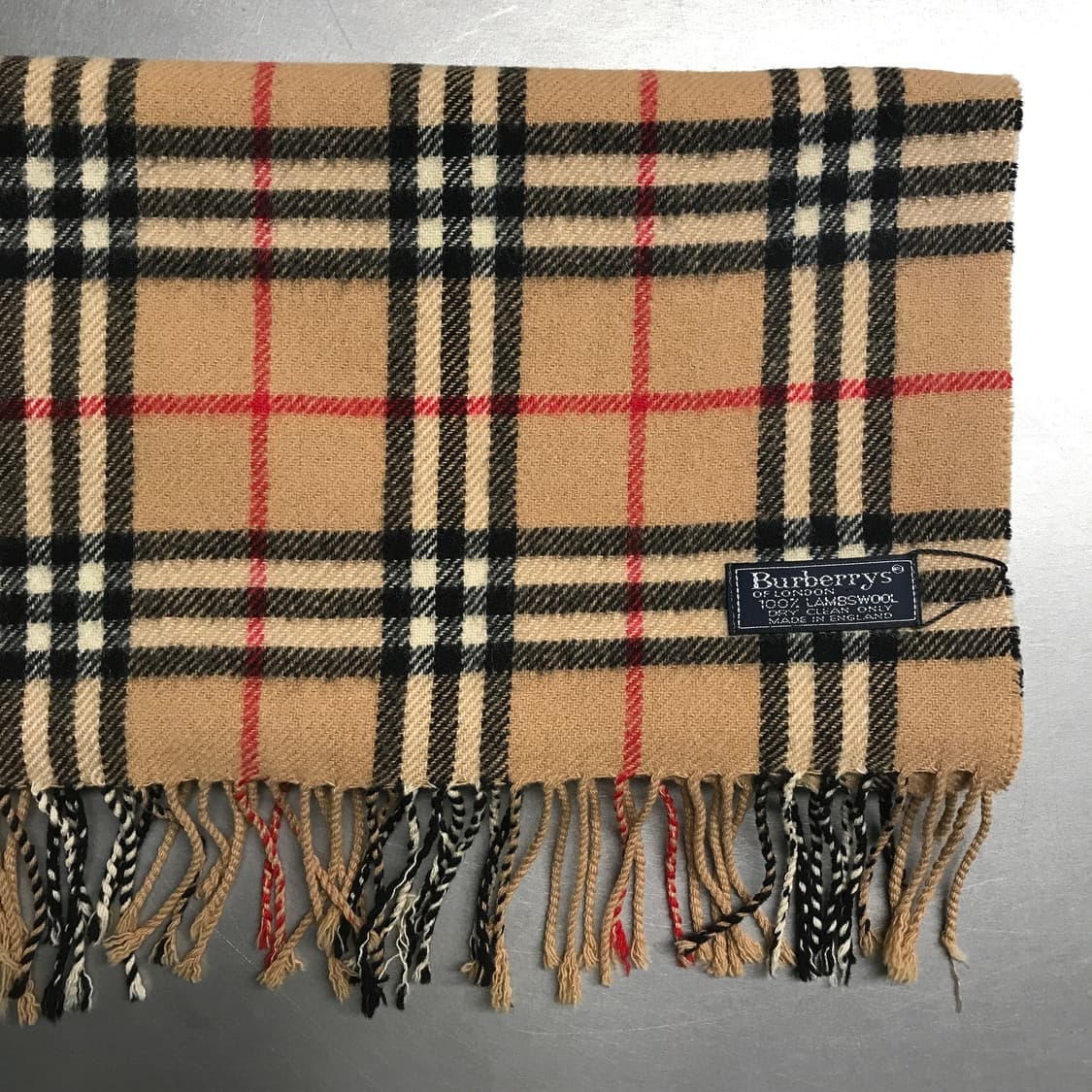 버버리 정품 램스울 머플러 베이지 상품이미지3