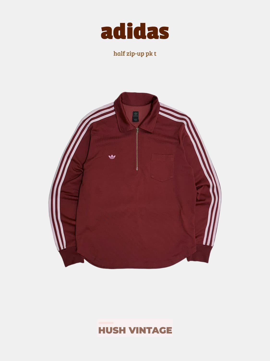 아디다스 삼선 파이어버드 로고 반집업 탑 긴팔티 상품이미지1