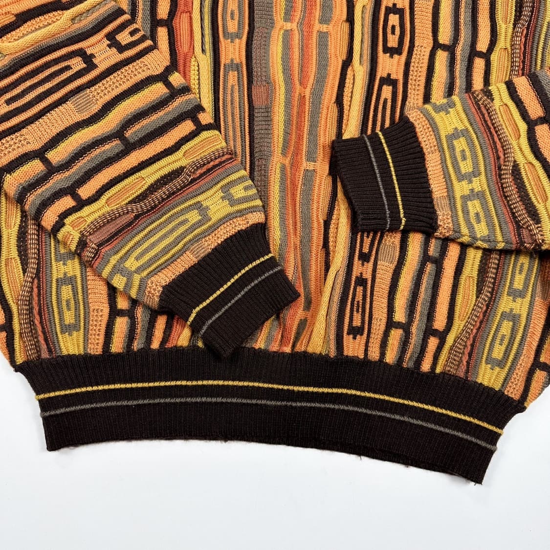 VTG 빈티지 레트로 패턴 케이블 니트 (S) 상품이미지3