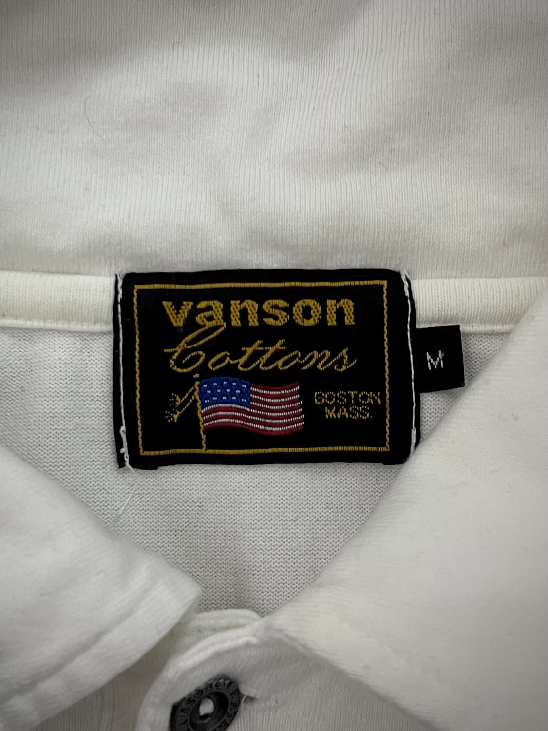 vanson 스컬 자수 카라 반팔 상품이미지5