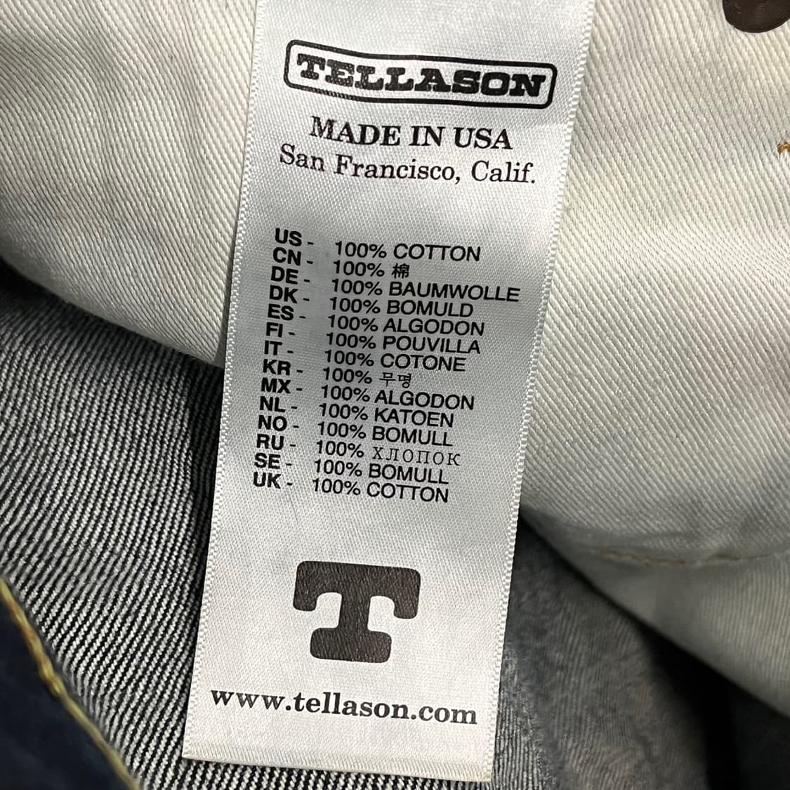 [정품/30] Tellason 청바지 데님 팬츠 b15 상품이미지6