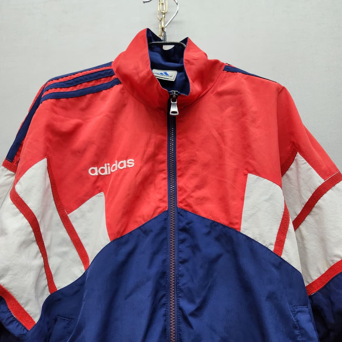 올드스쿨 아디다스 배색 오버핏 바람막이 95(XL) 상품이미지2