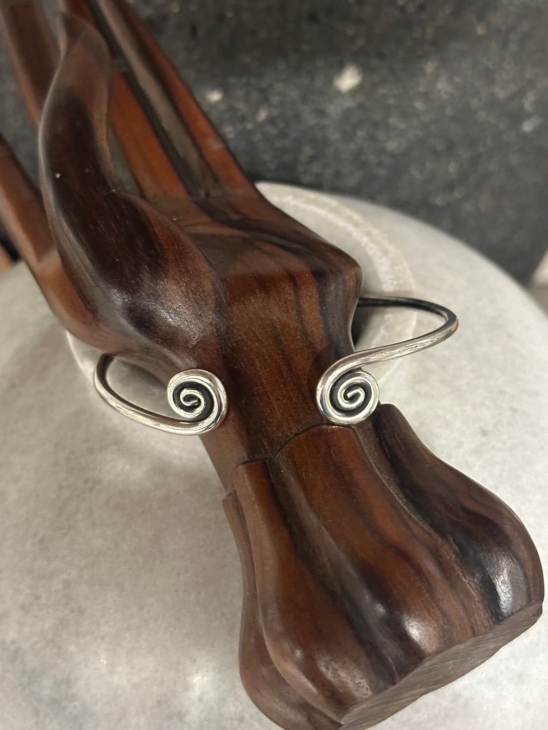 Twin Spiral 925Silver Bangle 상품이미지3