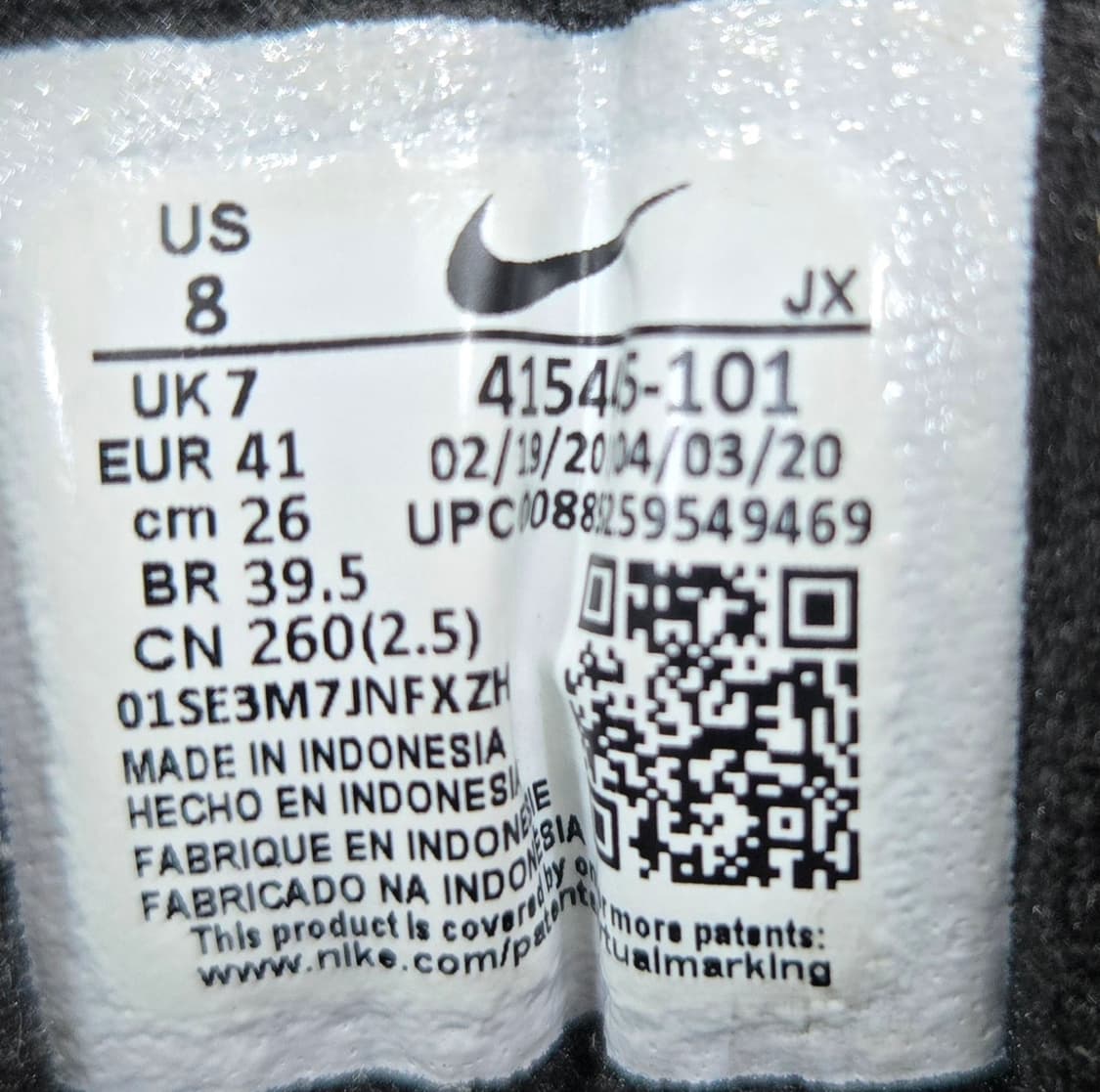 나이키 260mm- 에어 모나크 화이트 블랙 흰검   상품이미지7