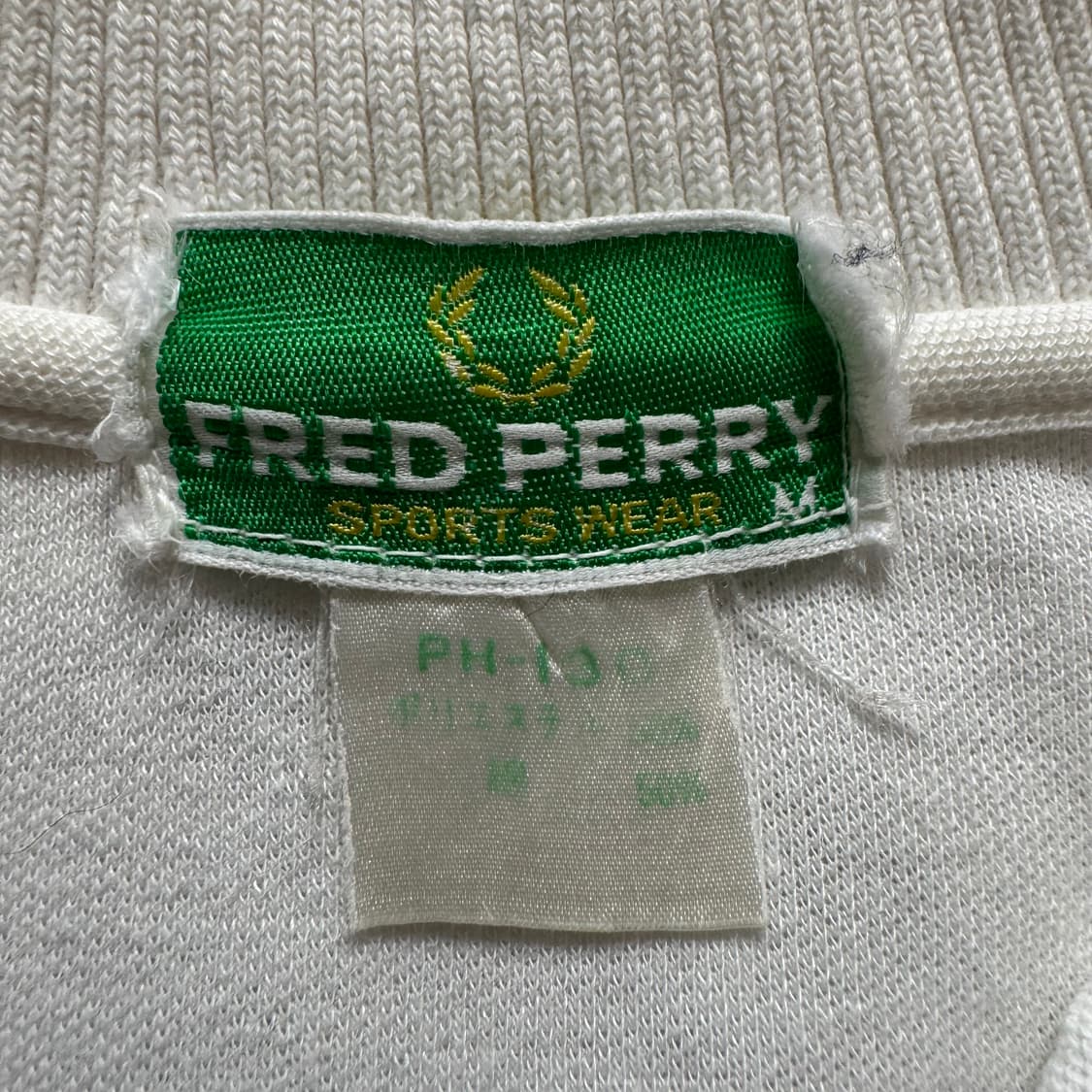 FRED PERRY 일본빈티지 카라티 프레드페리 빈티지 반팔 M 40 상품이미지4