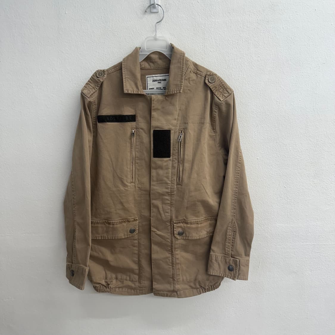 Zadig & Voltaire 쟈딕앤볼테르키즈 베이지 밀리터리 자켓 XL 상품이미지1