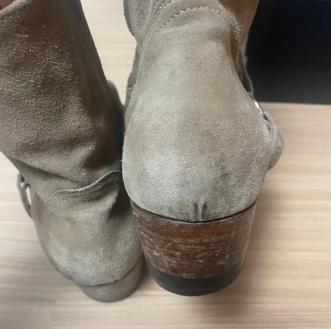 생로랑 스웨이드 모터사이클 하네스 부츠 43 상품이미지4