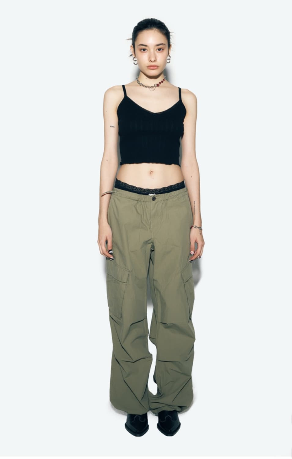 애즈이프켈리 파라슈트 카고 팬츠 상품이미지1