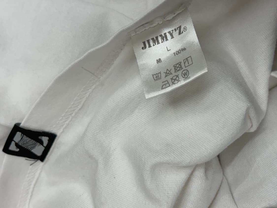 90s jimmy z 지미즈 반팔 티셔츠 화이트 상품이미지10