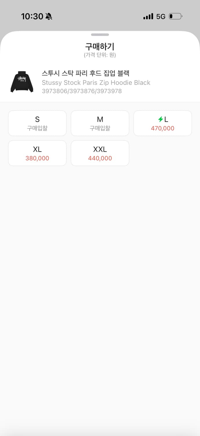 스투시 파리 후드집업 블랙 L 상품이미지3