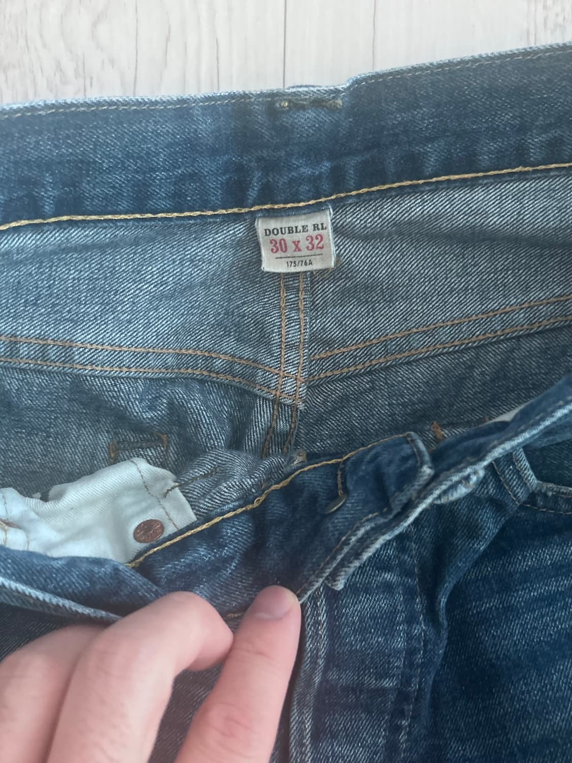 RRL 빈티지 5 포켓 그랜드폴스 데님 진 30x32 상품이미지3