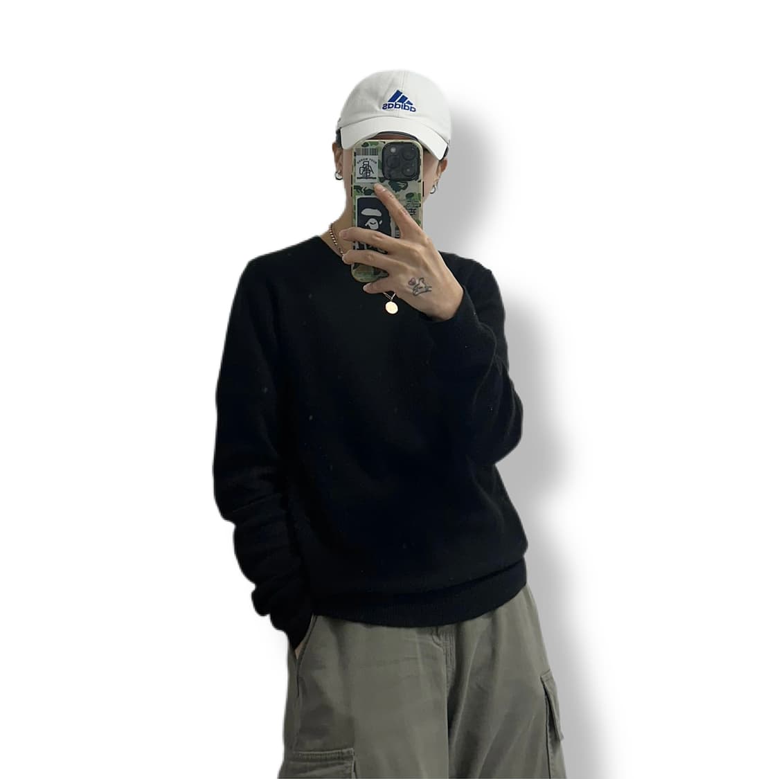 아디다스 삼각 스펠로고 볼캡 모자 상품이미지2