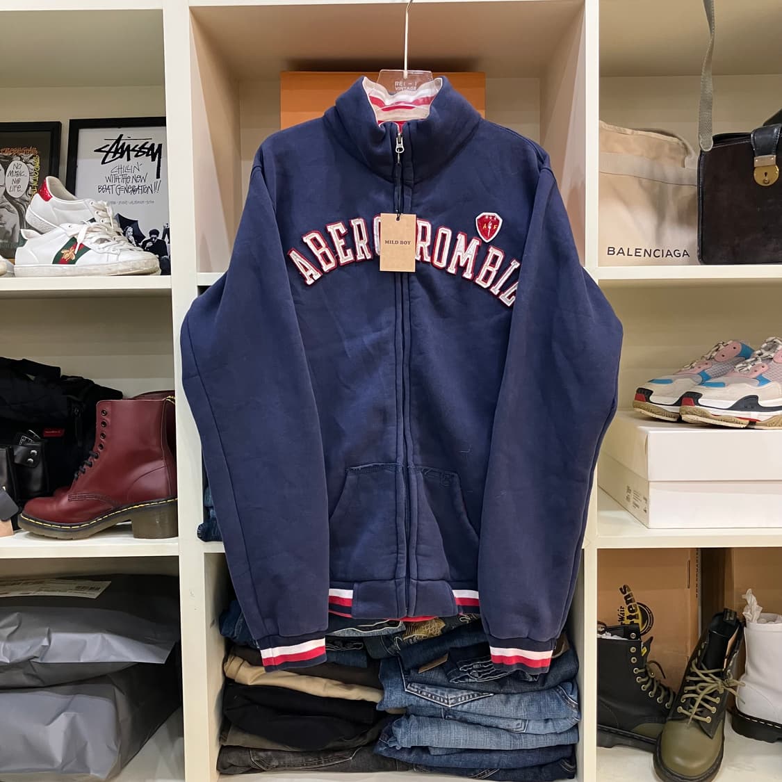 아베크롬비 스웻 트랙탑 져지 자켓 XL 상품이미지1