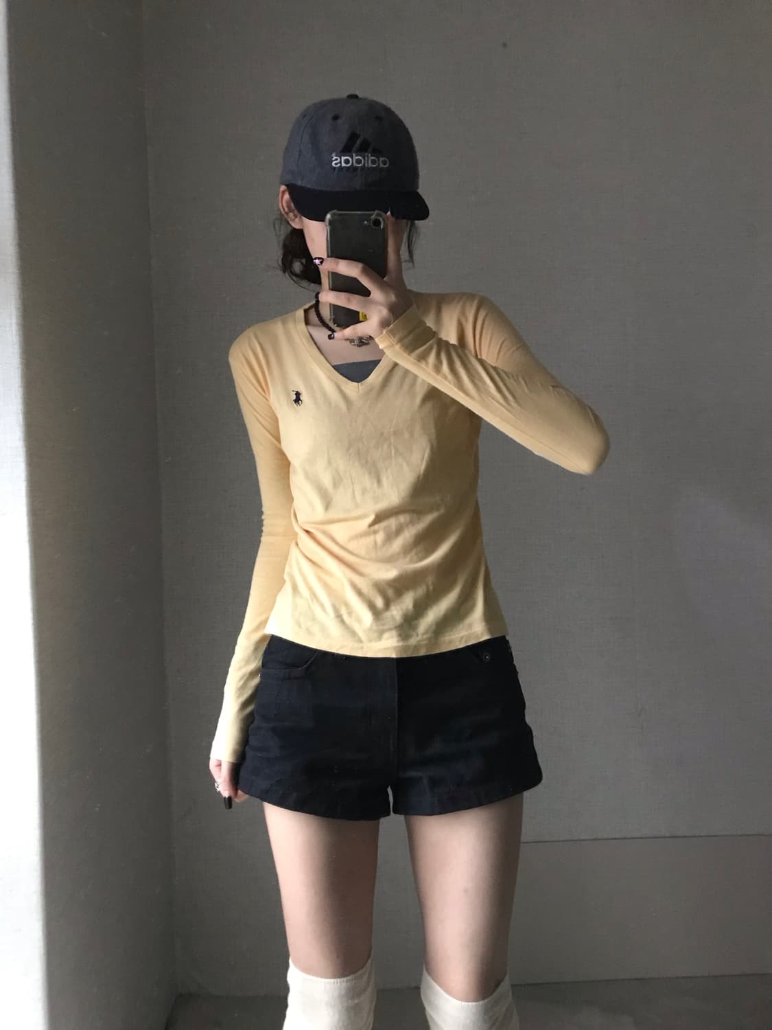 폴로 연노랑 슬림핏 롱슬리브 상품이미지1