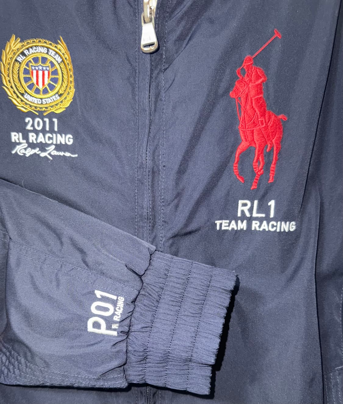 폴로 랄프로렌 RL 레이싱 자켓 네이비 상품이미지2
