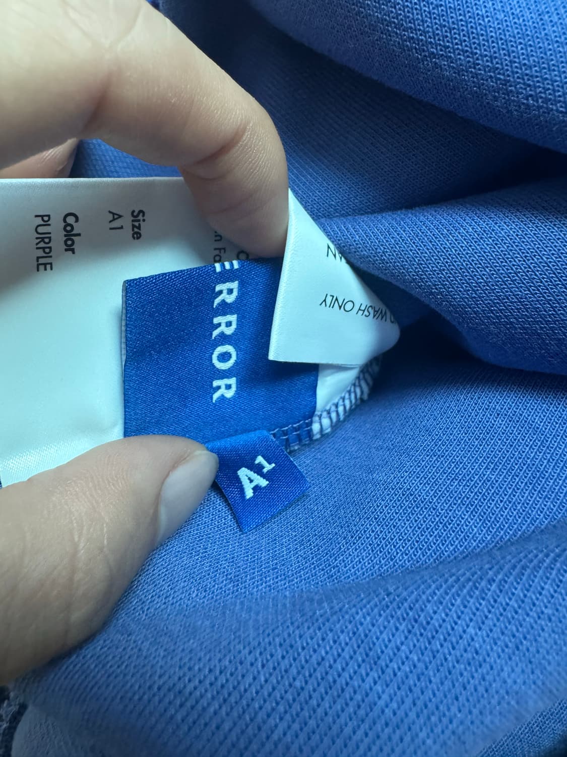 Ader Error Purple cotton hood 상품이미지8