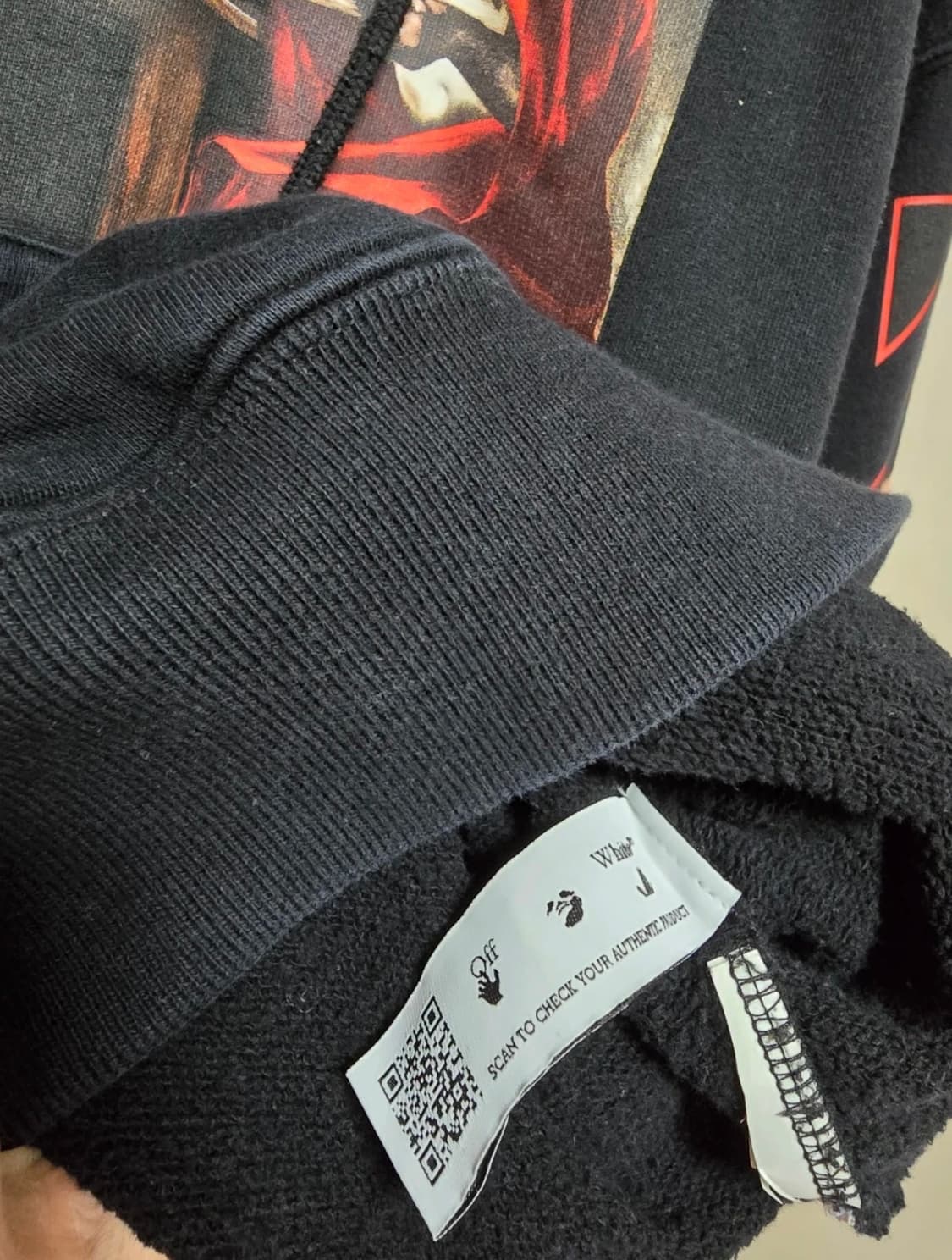 오프화이트 카라바조 후드티 상품이미지4