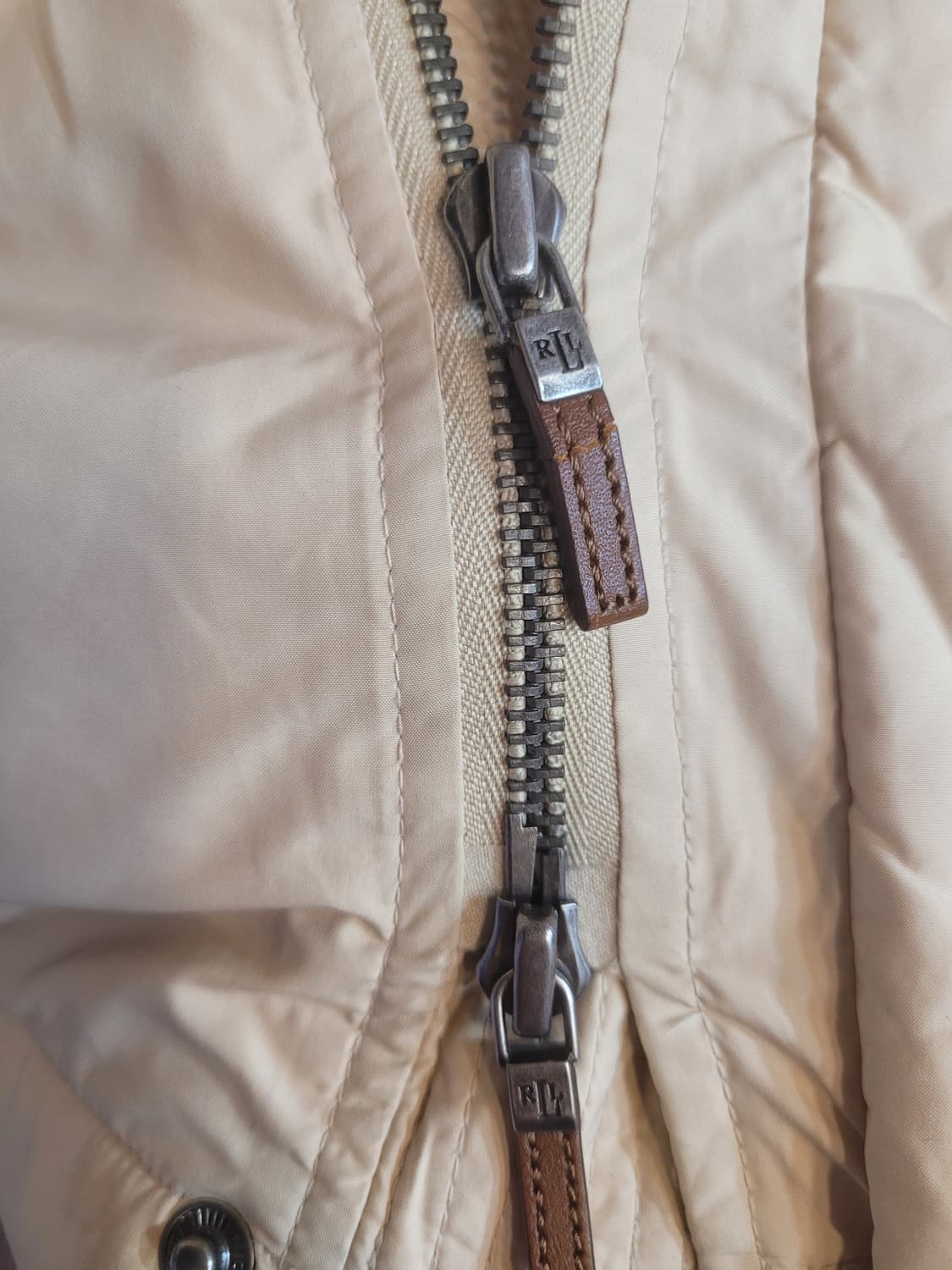 폴로 랄프로렌 코요테 퍼 패딩 M(95) 상품이미지4