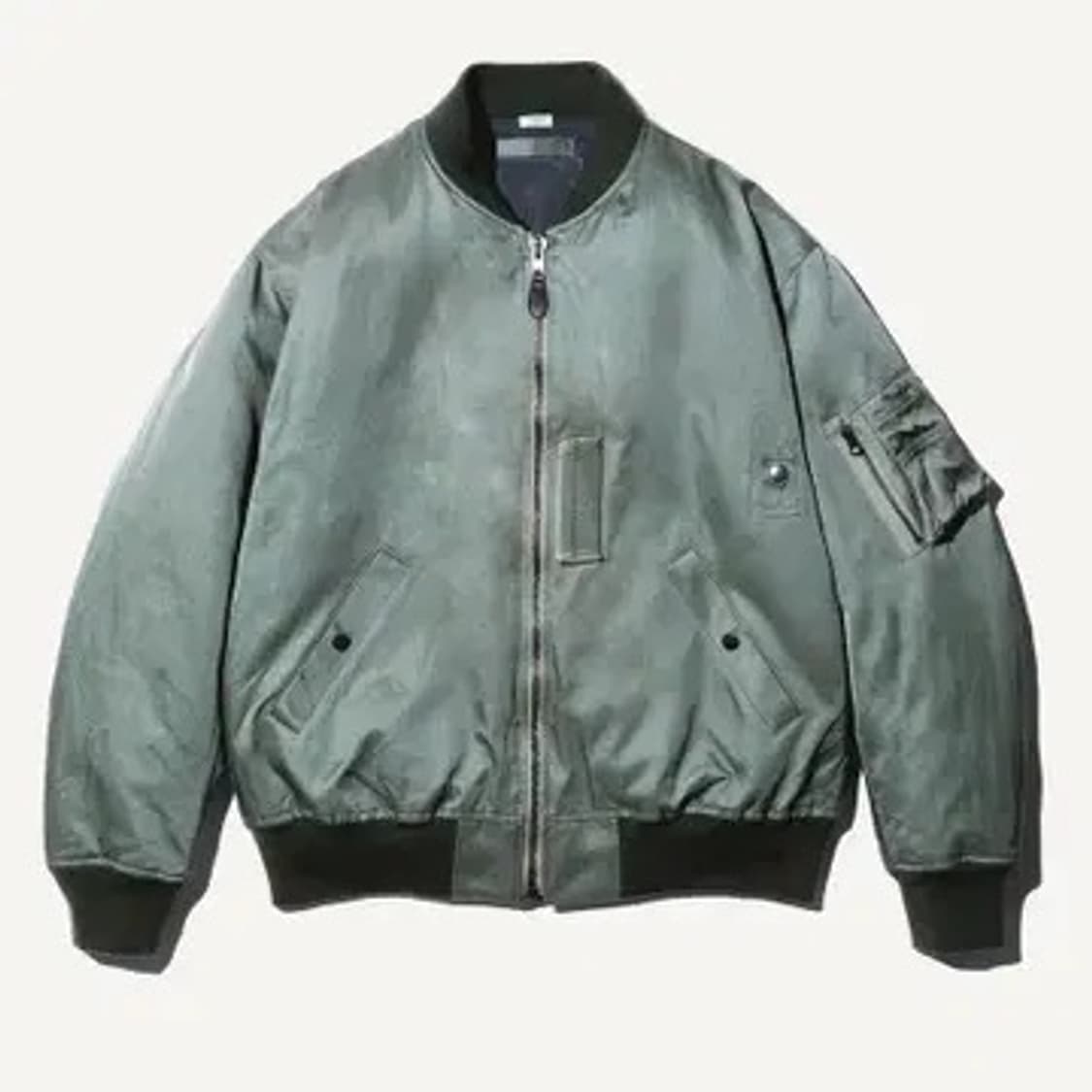 [2]아프레쎄 실크 플라이트자켓 ma1 에크루별주 a.presse 상품이미지1