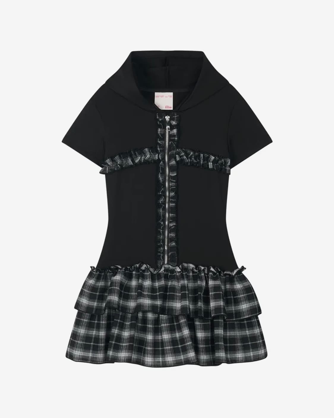 일리오 Black ruffle cross dress 상품이미지5
