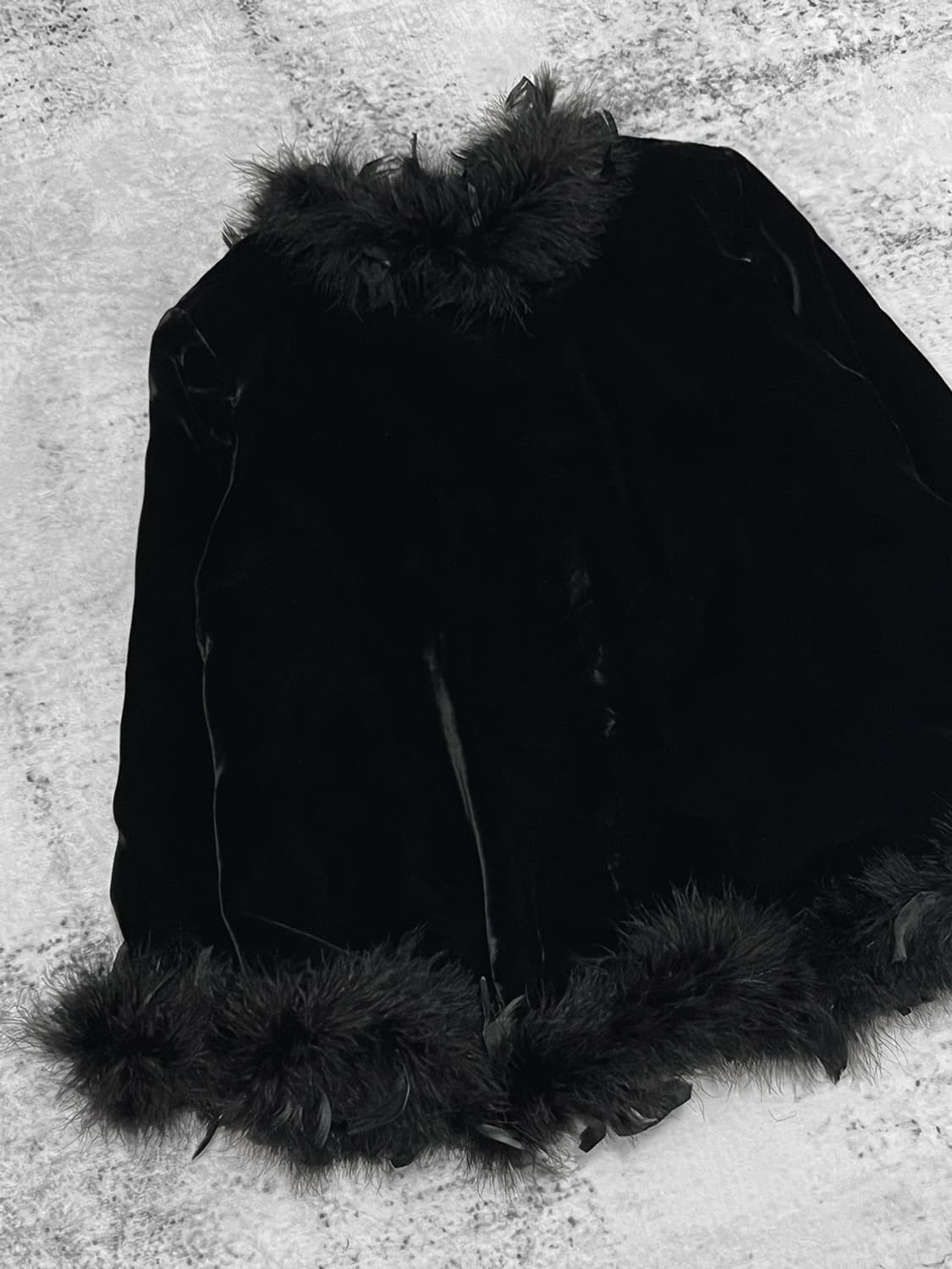 (simonne)NANAst velvet raven jacket  상품이미지7