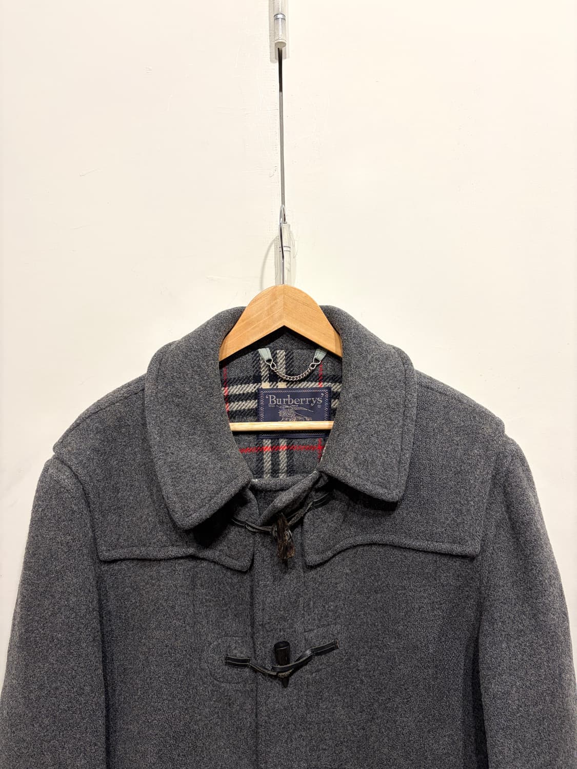 90's 버버리 울 더플 코트 상품이미지3