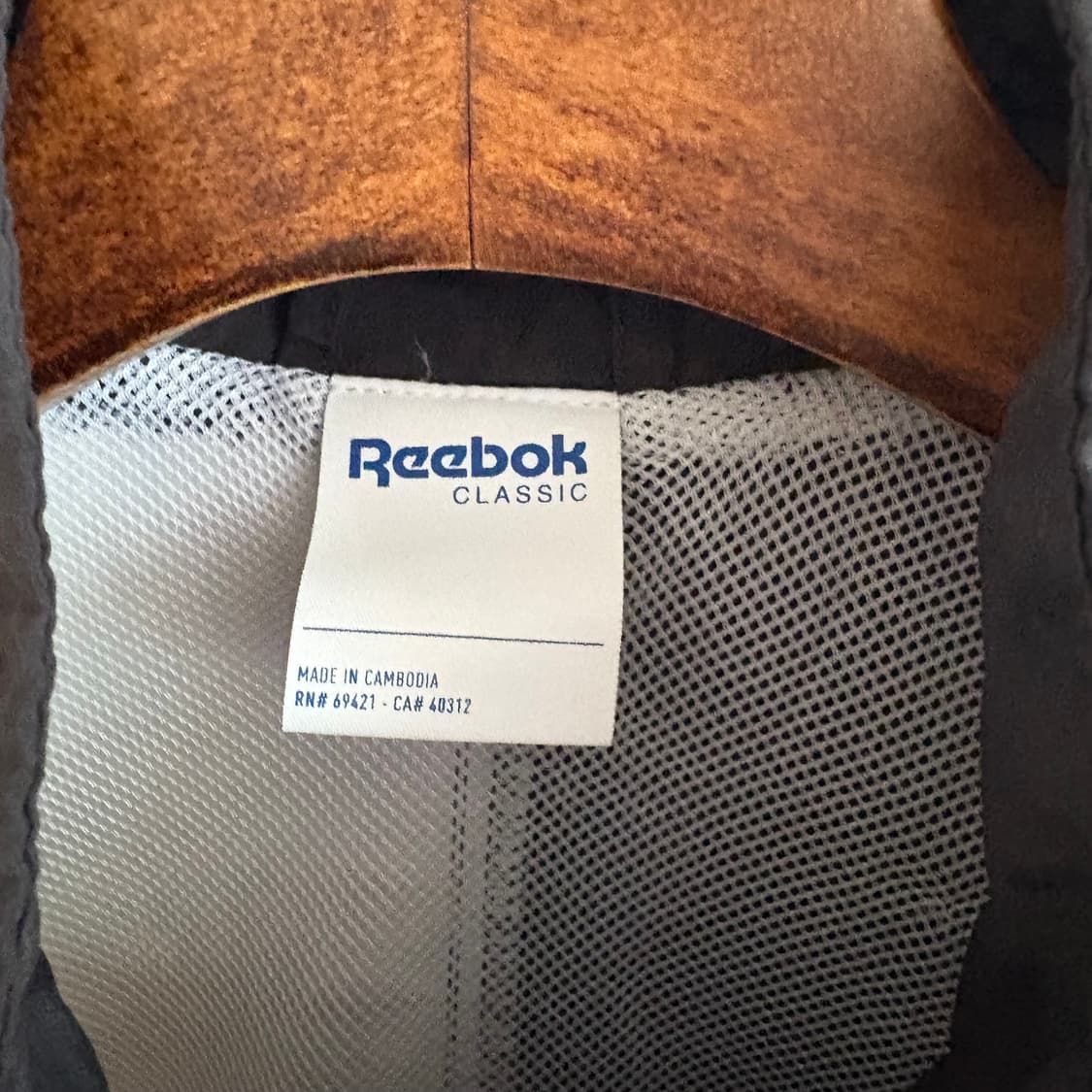 리복 클래식 블랙/화이트 바람막이 자켓 2XL(110) 상품이미지4